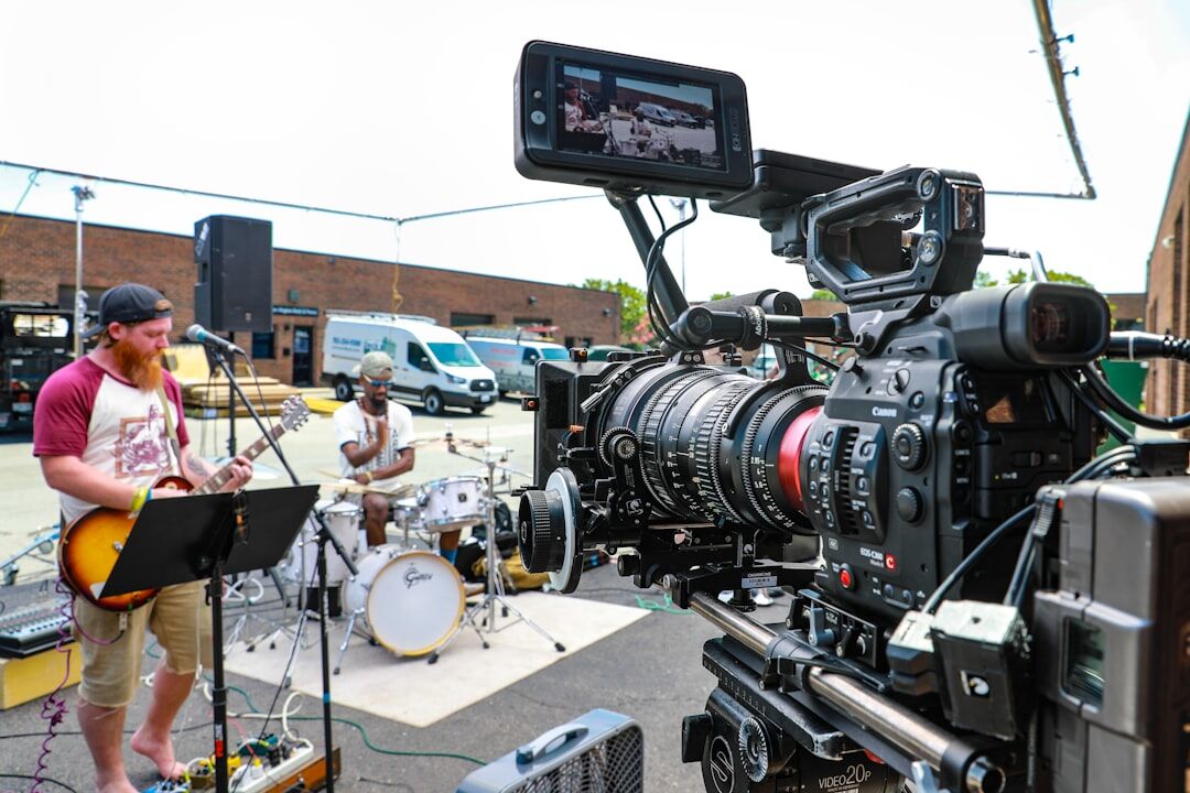 Behind the scenes of a live television broadcast production